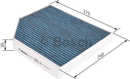 BOSCH 0 986 628 522 - Filter, interior air onlydrive.pro