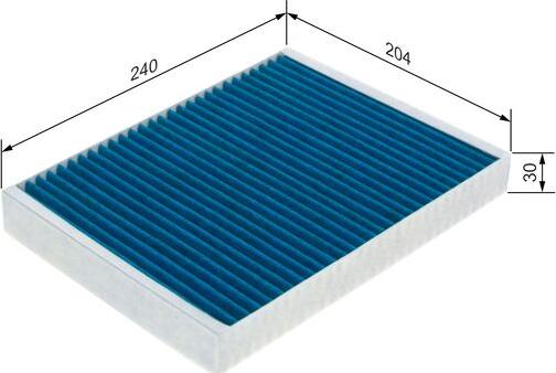 BOSCH 0 986 628 573 - Filter, interior air onlydrive.pro