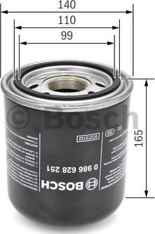 BOSCH 0 986 628 251 - Air Dryer Cartridge, compressed-air system onlydrive.pro