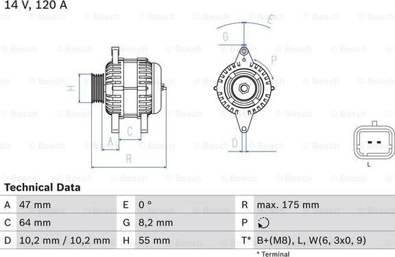 BOSCH 0 986 049 650 - Laturi onlydrive.pro