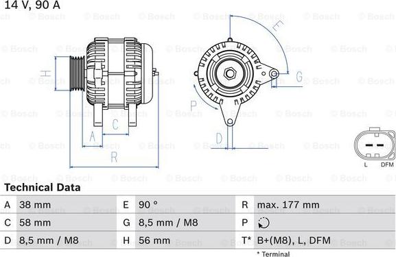 BOSCH 0 986 049 101 - Laturi onlydrive.pro