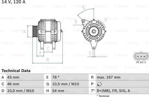 BOSCH 0 986 049 171 - Generaator onlydrive.pro