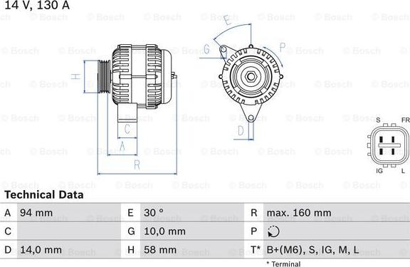 BOSCH 0 986 049 221 - Ģenerators onlydrive.pro