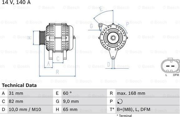 BOSCH 0 986 044 470 - Ģenerators onlydrive.pro