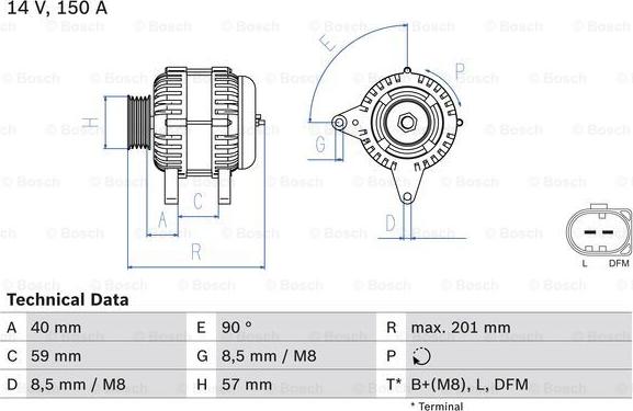 BOSCH 0 986 045 360 - Ģenerators onlydrive.pro