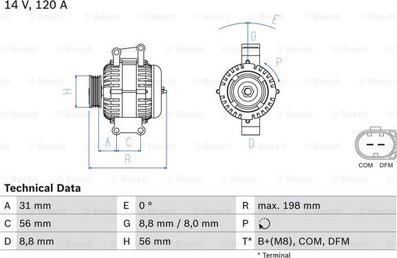 BOSCH 0 986 045 380 - Laturi onlydrive.pro