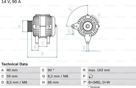 BOSCH 0 986 040 330 - Ģenerators onlydrive.pro