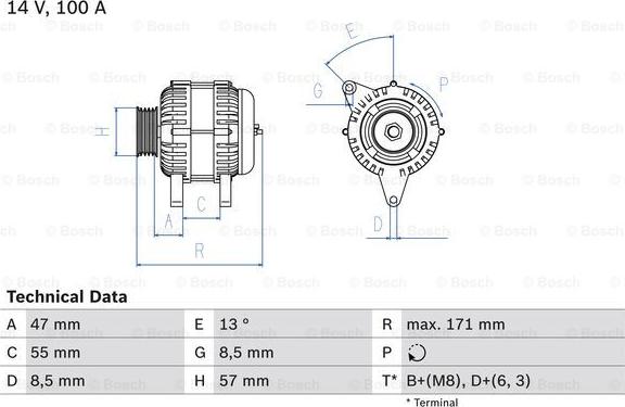 BOSCH 0 986 040 370 - Ģenerators onlydrive.pro