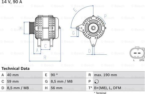 BOSCH 0 986 041 490 - Ģenerators onlydrive.pro