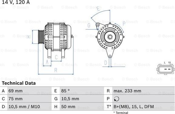 BOSCH 0 986 041 810 - Ģenerators onlydrive.pro