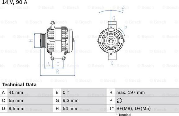 BOSCH 0 986 048 771 - Kintamosios srovės generatorius onlydrive.pro