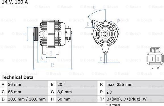 BOSCH 0 986 043 981 - Ģenerators onlydrive.pro