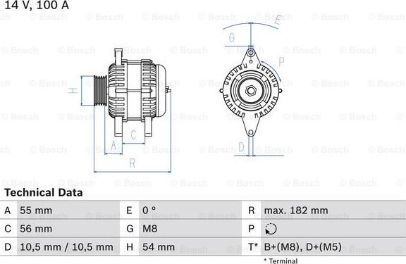 BOSCH 0 986 042 740 - Alternator onlydrive.pro