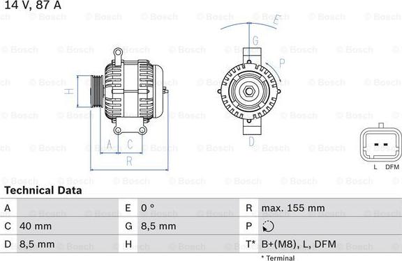 BOSCH 0 986 042 720 - Generaator onlydrive.pro