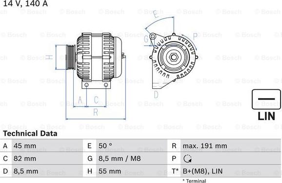 BOSCH 0 986 047 380 - Generaator onlydrive.pro