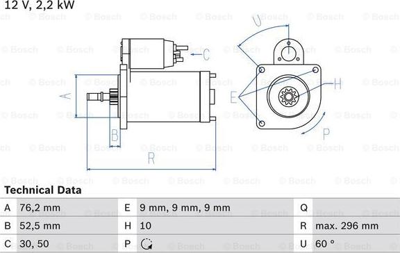 BOSCH 0 986 016 340 - Starteris onlydrive.pro