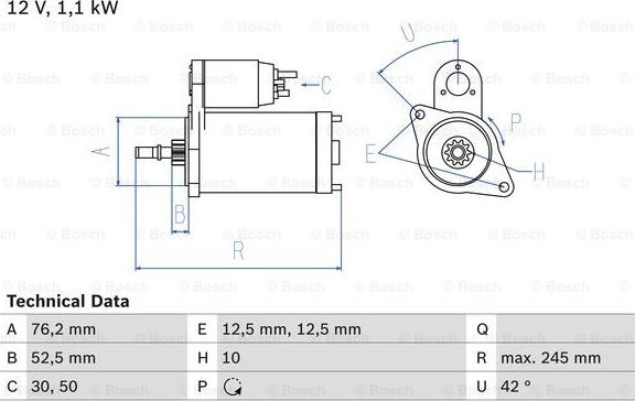 BOSCH 0 986 016 300 - Starteris onlydrive.pro