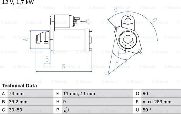 BOSCH 0 986 017 440 - Starter onlydrive.pro