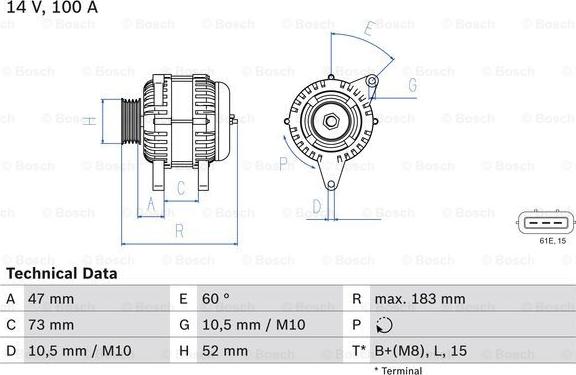 BOSCH 0 986 080 920 - Alternator onlydrive.pro