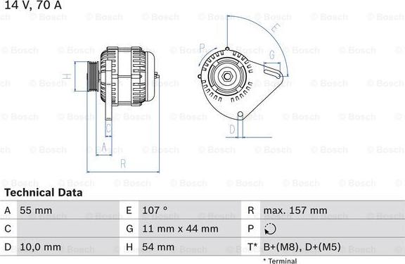 BOSCH 0 986 080 490 - Kintamosios srovės generatorius onlydrive.pro