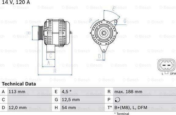 BOSCH 0 986 080 370 - Генератор onlydrive.pro