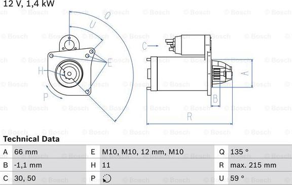 BOSCH 0 986 024 130 - Starter onlydrive.pro