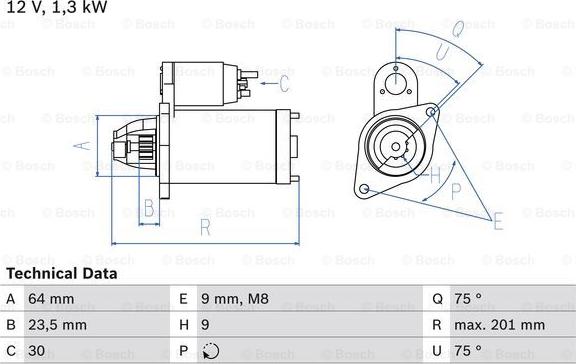 BOSCH 0 986 024 200 - Starteris onlydrive.pro