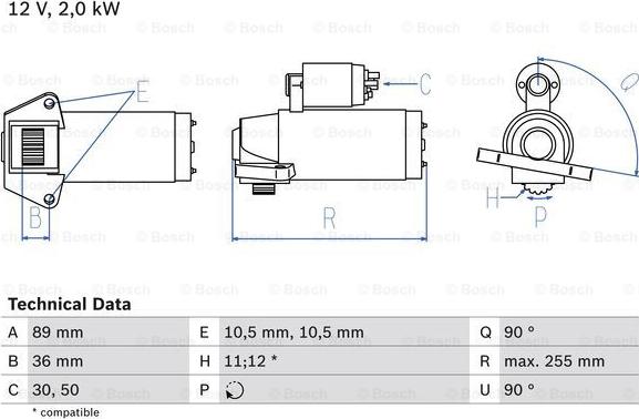 BOSCH 0 986 021 810 - Стартер onlydrive.pro