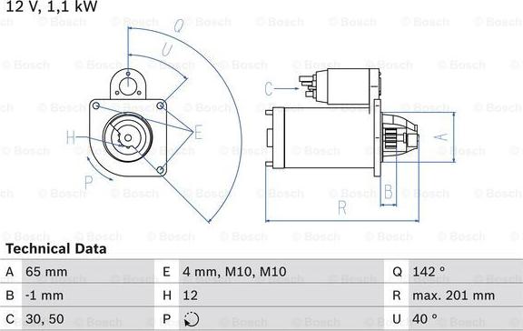 BOSCH 0 986 021 741 - Starter onlydrive.pro