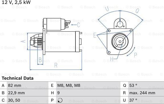 BOSCH 0 986 023 120 - Käynnistinmoottori onlydrive.pro