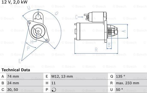 BOSCH 0 986 023 240 - Starteris onlydrive.pro