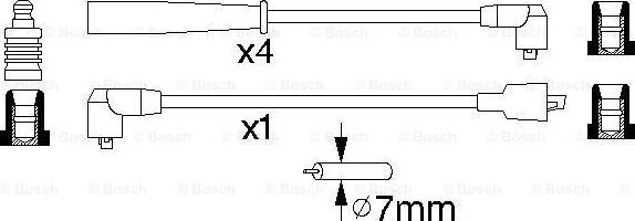 BOSCH 0 986 356 807 - Ignition Cable Kit onlydrive.pro