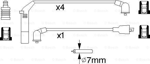 BOSCH 0 986 356 813 - Augstsprieguma vadu komplekts onlydrive.pro