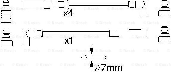 BOSCH 0 986 356 888 - Ignition Cable Kit onlydrive.pro