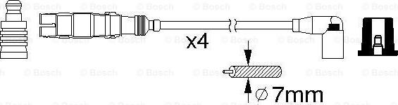 BOSCH 0 986 356 359 - Комплект проводов зажигания onlydrive.pro