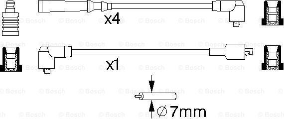 BOSCH 0 986 356 702 - Комплект проводов зажигания onlydrive.pro