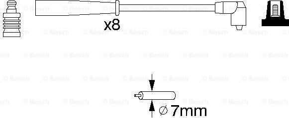 BOSCH 0 986 356 707 - Ignition Cable Kit onlydrive.pro