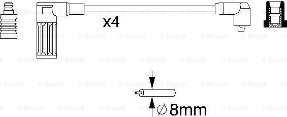 BOSCH 0 986 356 717 - Ignition Cable Kit onlydrive.pro