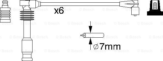 BOSCH 0 986 357 055 - Ignition Cable Kit onlydrive.pro