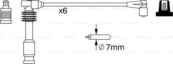 BOSCH 0 986 357 050 - Ignition Cable Kit onlydrive.pro