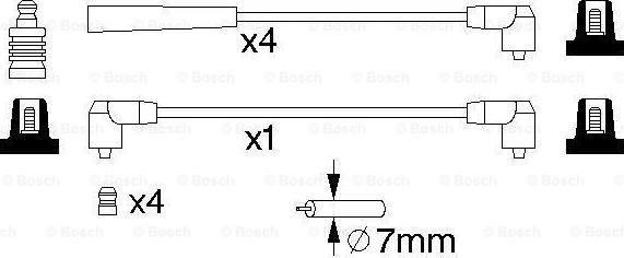 BOSCH 0 986 357 068 - Ignition Cable Kit onlydrive.pro