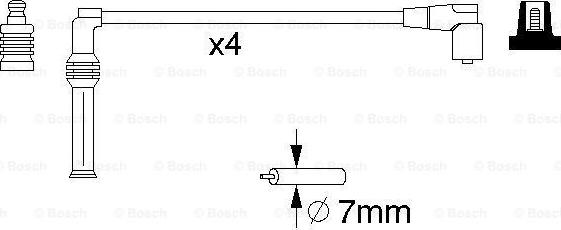 BOSCH 0 986 357 070 - Ignition Cable Kit onlydrive.pro