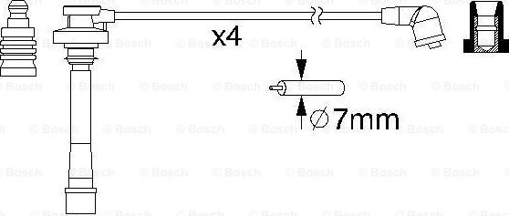 BOSCH 0 986 357 147 - Ignition Cable Kit onlydrive.pro