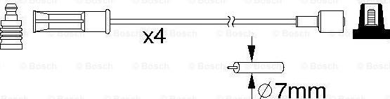 BOSCH 0 986 357 184 - Ignition Cable Kit onlydrive.pro