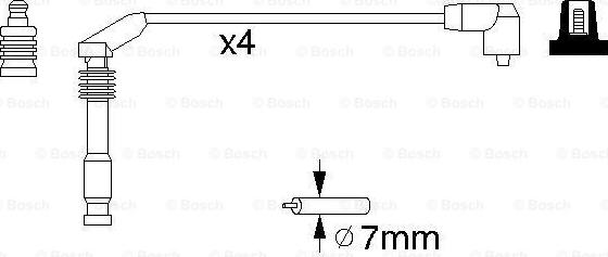 BOSCH 0 986 357 126 - Ignition Cable Kit onlydrive.pro