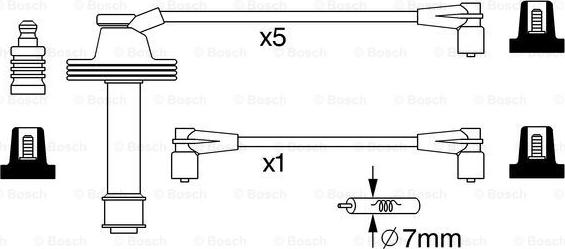 BOSCH 0 986 357 232 - Sytytysjohtosarja onlydrive.pro