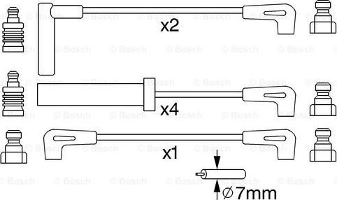 BOSCH 0 986 357 229 - Ignition Cable Kit onlydrive.pro