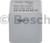 BOSCH 0 986 332 002 - Relė, pagrindinė srovė onlydrive.pro