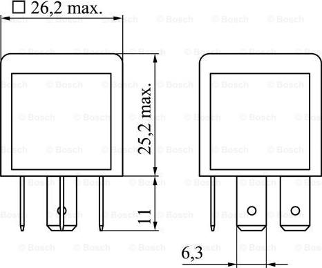 BOSCH 0 986 332 030 - Relay, main current onlydrive.pro