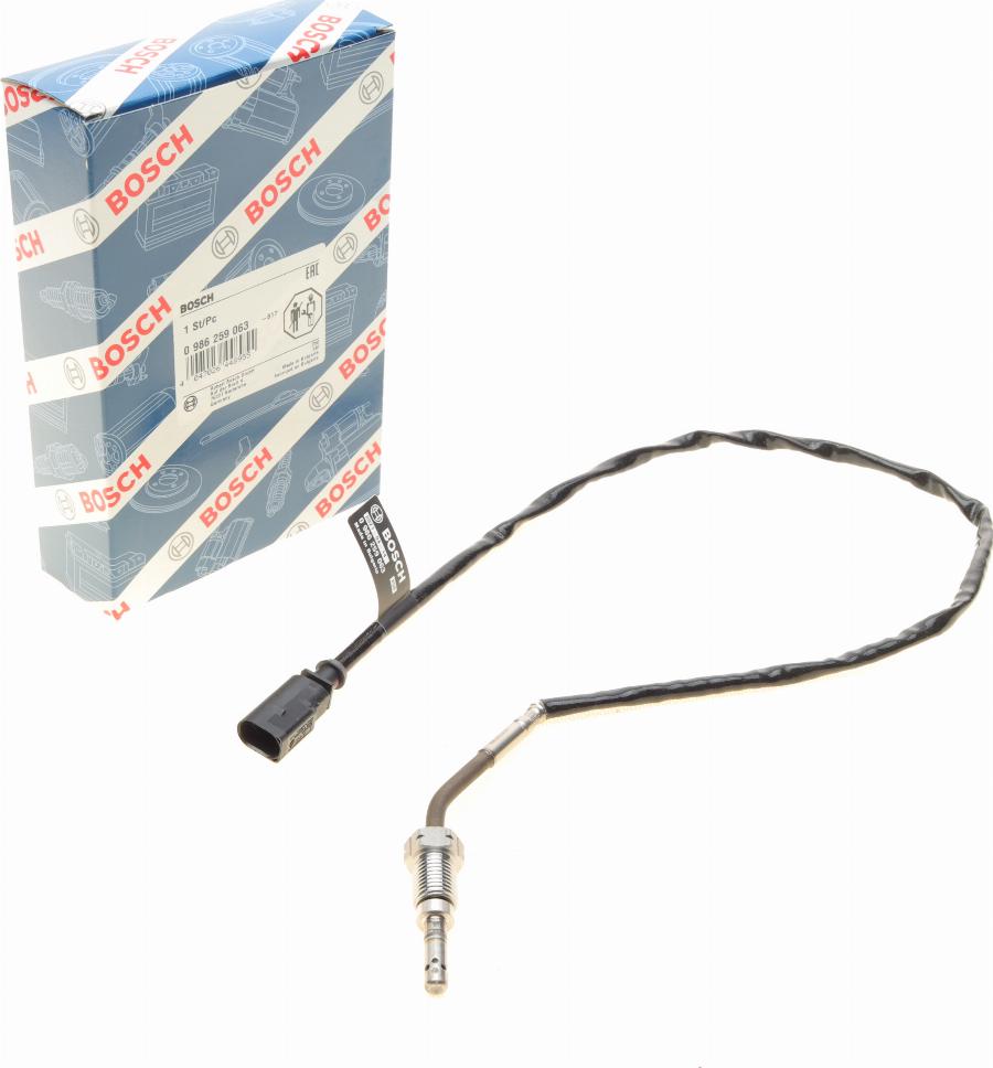 BOSCH 0 986 259 063 - Devējs, Izplūdes gāzu temperatūra onlydrive.pro